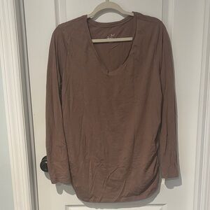 Isabel Maternity by Ingrid & Isabel Tan Long Sleeve Top